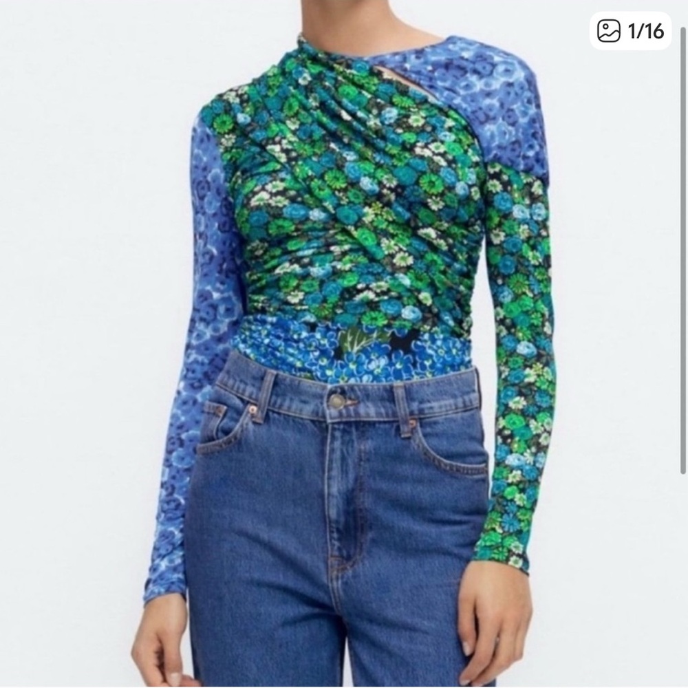 EUC Gorgeous Zara Blouse, Size Small